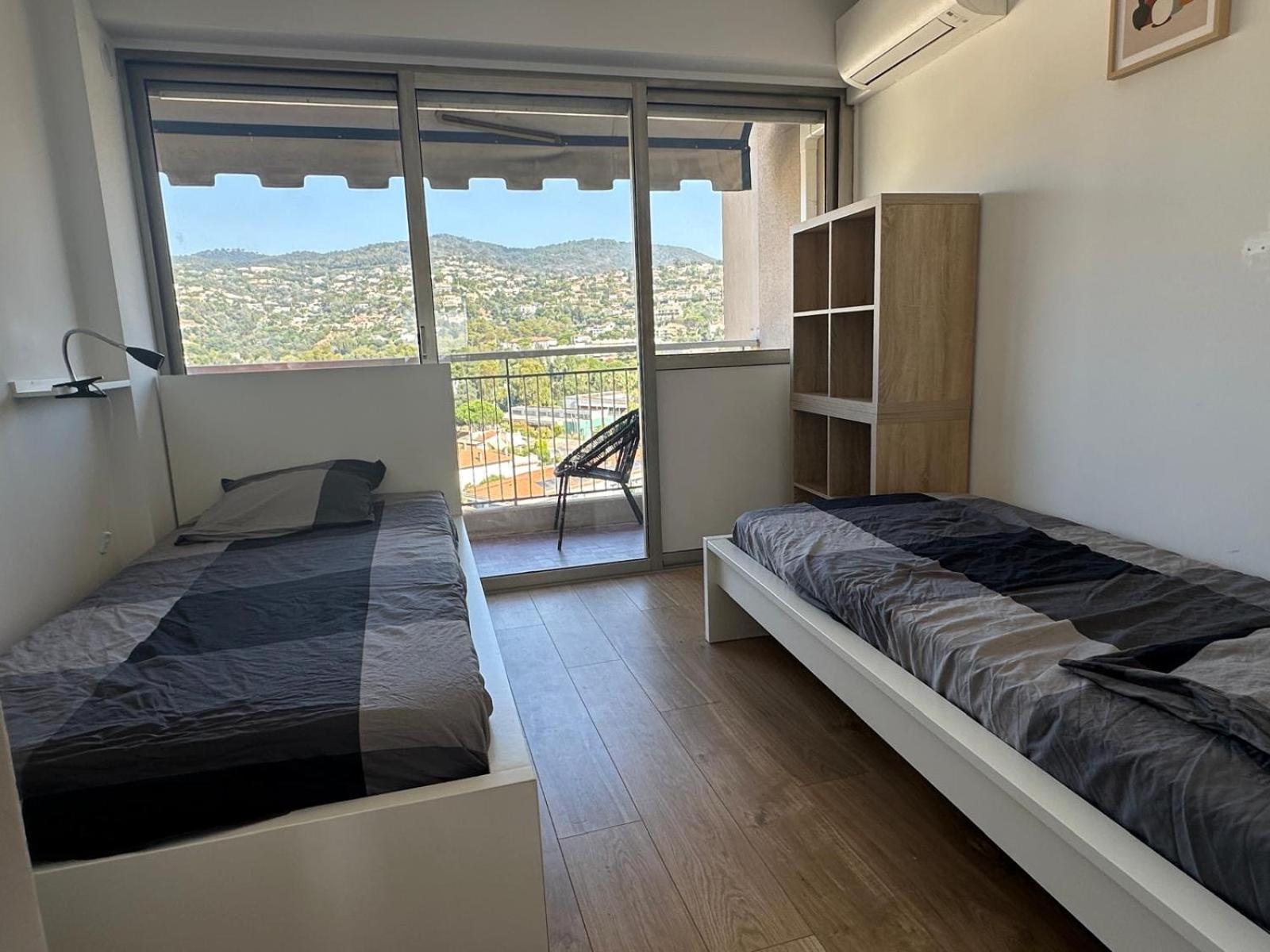 Appartement T3 De Standing Vue Mer Et Marina Mandelieu Eksteriør billede